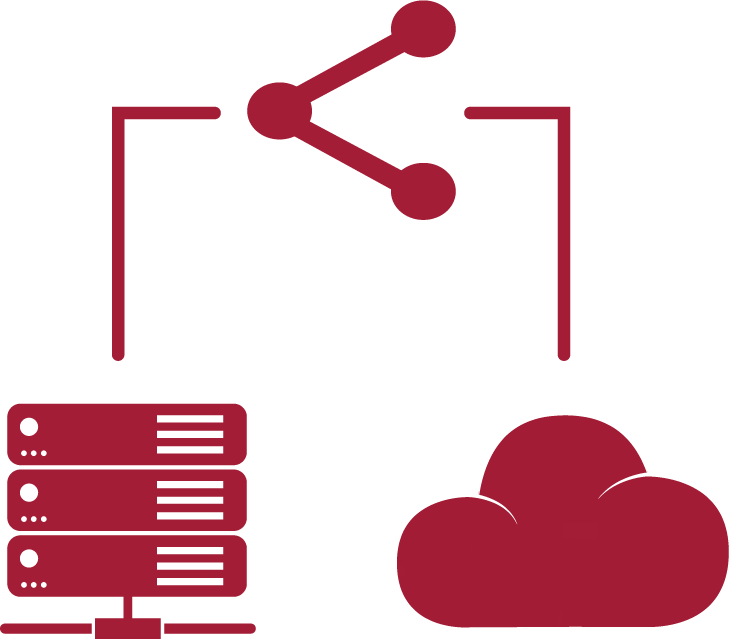 database and cloud icons