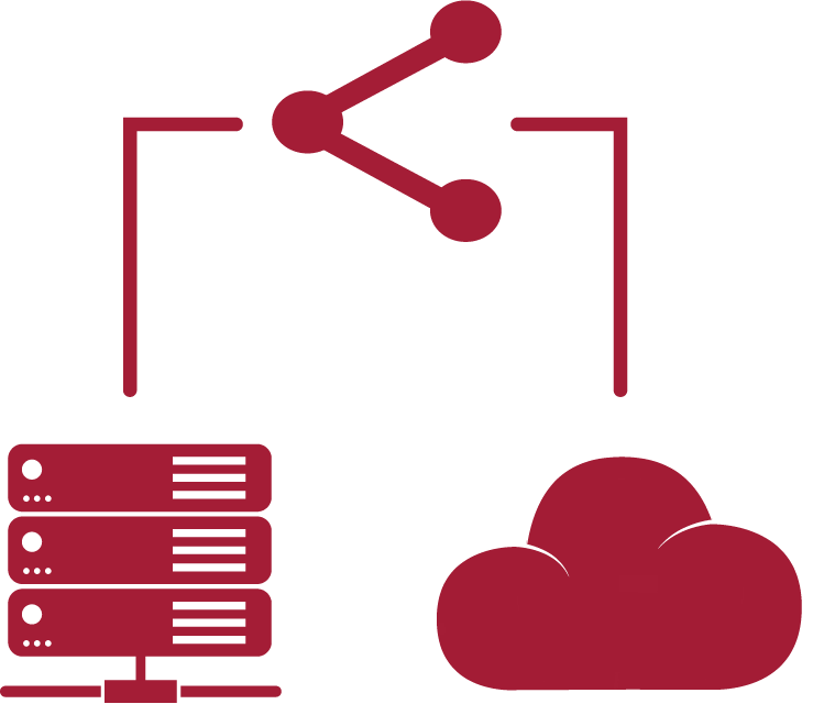 database and cloud icons