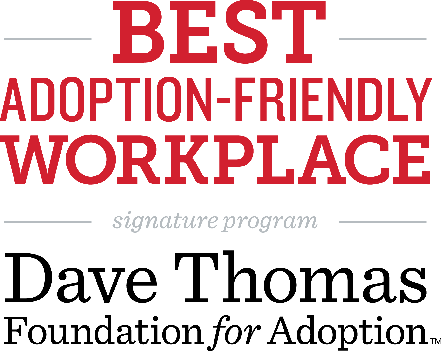 Dave Thomas Foundation for Adoption, Signature program, Best Adoption-Friendly Workplace